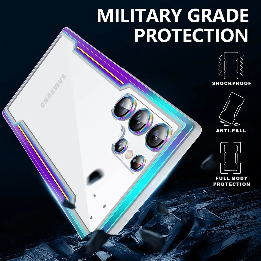 Samsung Galaxy Case with Camera Lens Protector