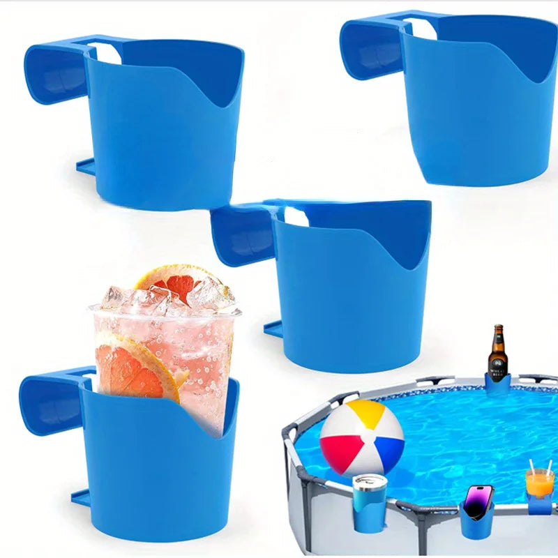 Poolside Cup Holder for Above-Ground Swimming Pools