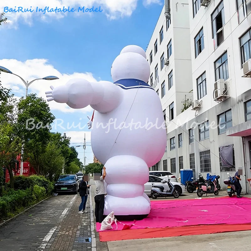 3M Giant Inflatable Stay Puft Marshmallow Man - Outdoor Movie Party Decor