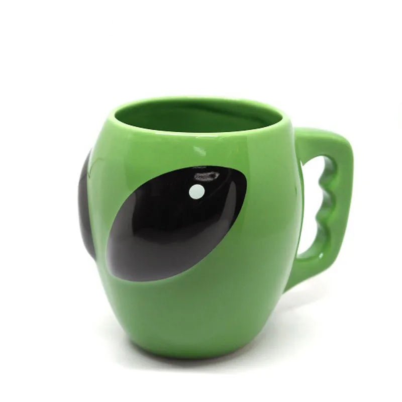 Green Alien Ceramics Coffee Mug