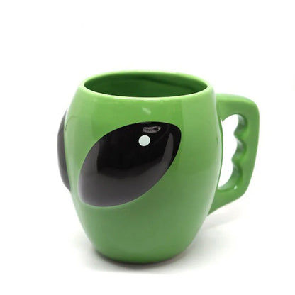Green Alien Ceramics Coffee Mug