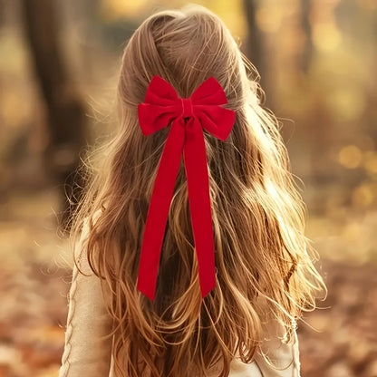 10pcs Velvet Christmas Tree Bows for Wreaths & Holiday Decor