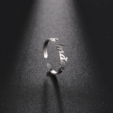 Double First Name Finger Ring