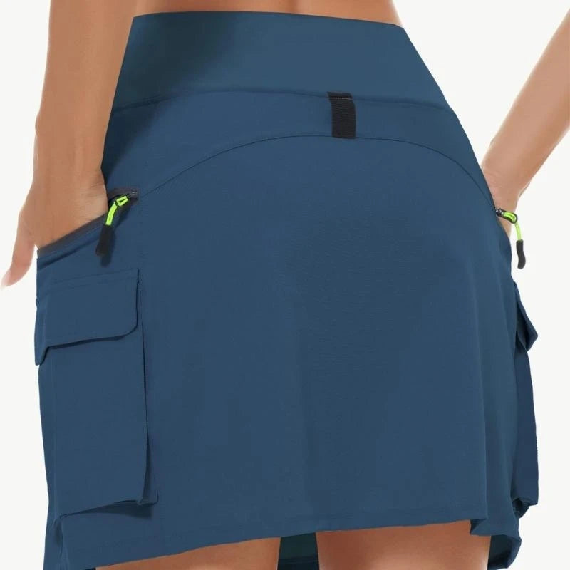 Women's High-Waisted Athletic Cargo Skort