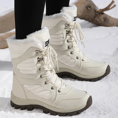 Winter Waterproof High-Top Snow Boots for Women