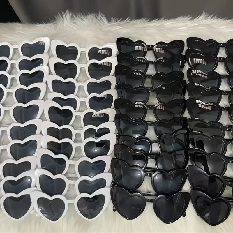 40Pcs Heart-Shaped Party Sunglasses Set