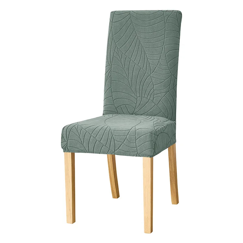 Universal Waterproof Stretch Jacquard Dining Chair Covers – Elastic Spandex Slipcover Seat Protector