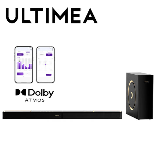 ULTIMEA Skywave F30 300W 3.1.2ch Dolby Atmos Soundbar with Wired Subwoofer & Up-Firing Speakers