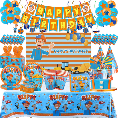 Cartoon Backdrop Birthday Party Decorations