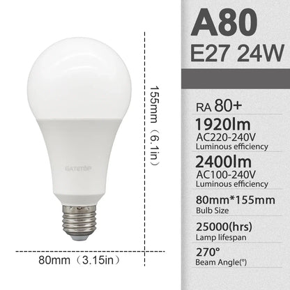 E27 Rechargeable LED Emergency Light Bulb