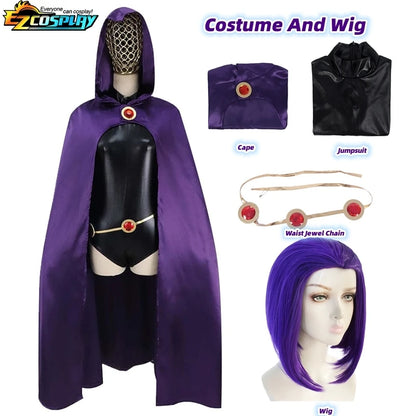 Teen Titans Raven Cosplay Costume Set