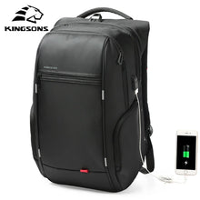 Kingsons Waterproof USB Charging Anti-theft Laptop Backpack