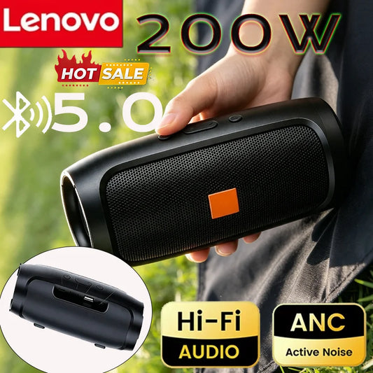 Lenovo Portable Bluetooth 5.4 Wireless Subwoofer Speaker