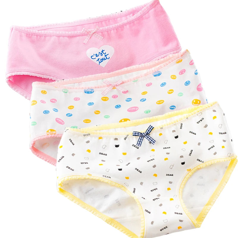 3Pcs Cotton Seamless Panties