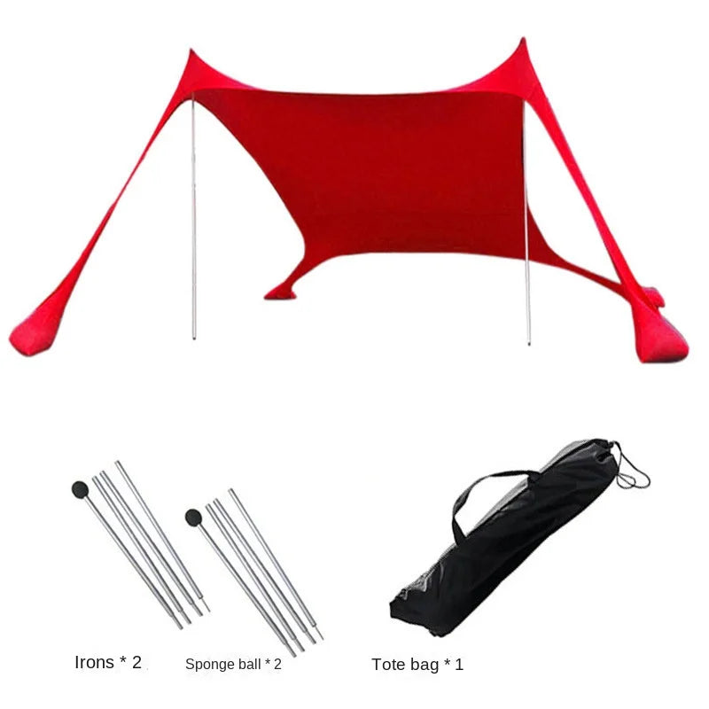 Windproof Pop Up Awning Outdoor Beach Sun Shade