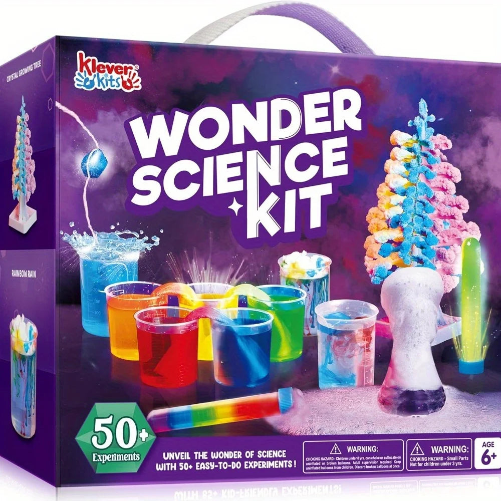JOYFY 50+ Wonder Science Kit – STEM Educational Toy with Growing Crystal Tree & Experiments