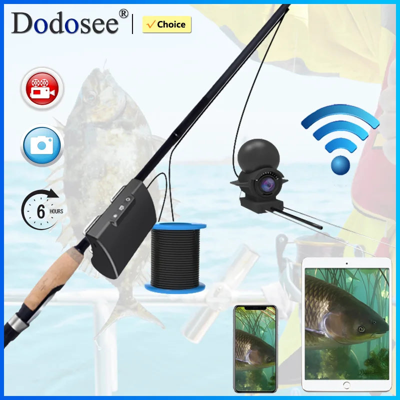 Dodosee Portable WiFi Underwater Fishing Camera & Fish Finder