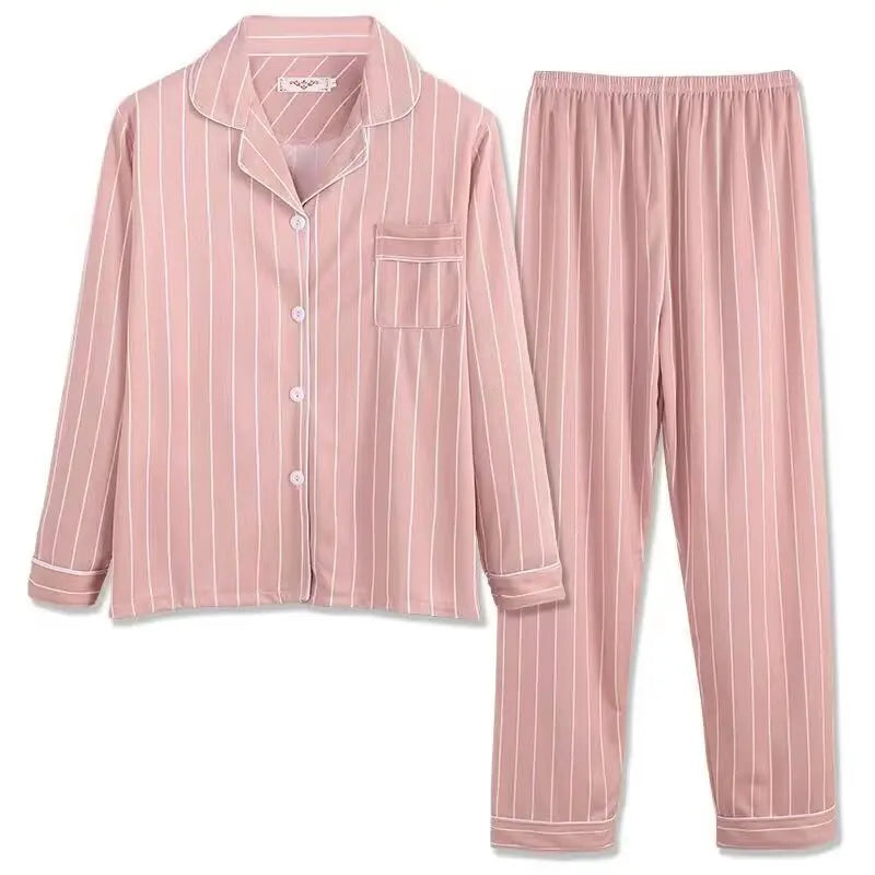 Spring Heart Print Pajamas Set