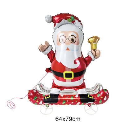 Giant Standing Santa Claus Foil Balloons Christmas Decoration
