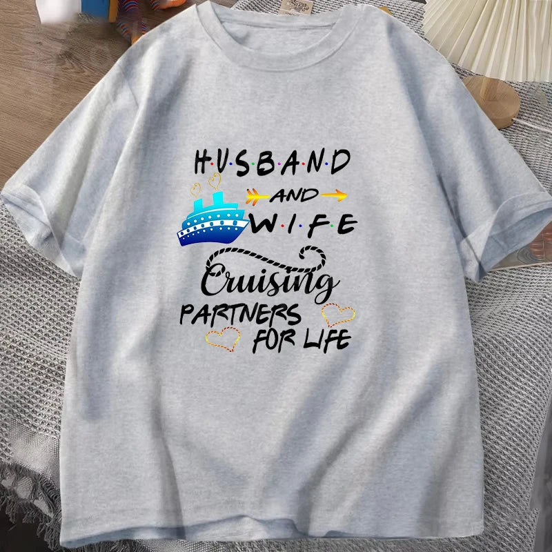 Unisex Casual Cruise Graphic T-Shirt – Short Sleeve Vacation Tee
