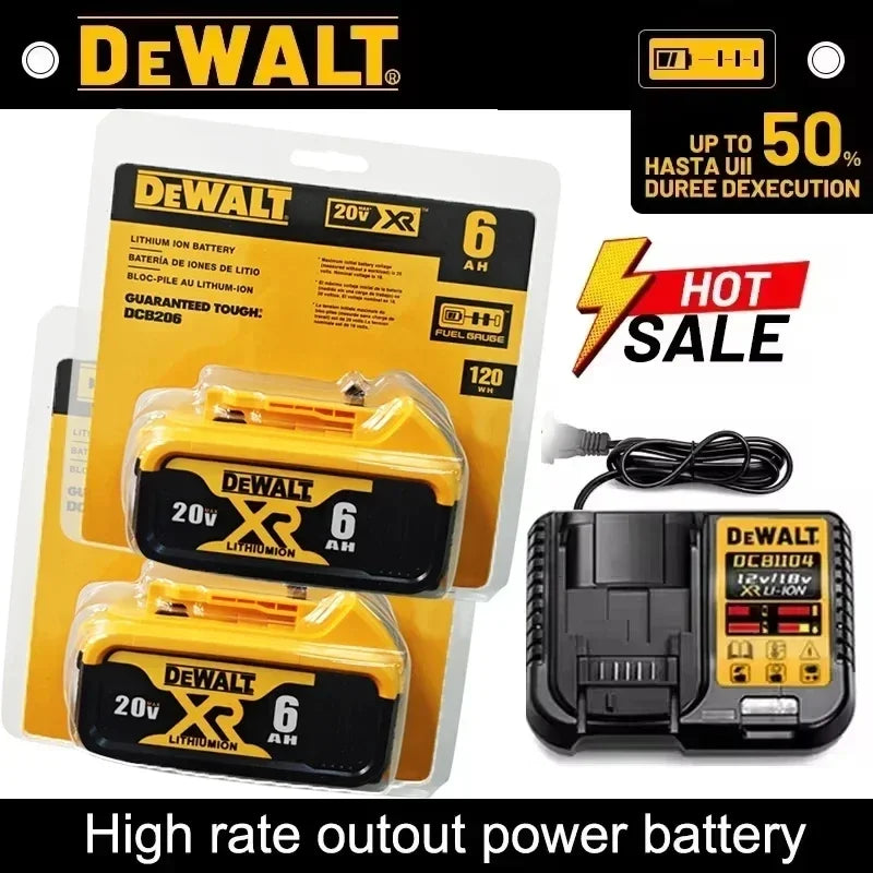 DeWalt 20V Max 6.0Ah Lithium-Ion Power Tool Battery Replacement