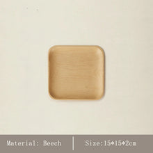 HeMu Walnut Beech Whole Wooden Japanese Dining Tray