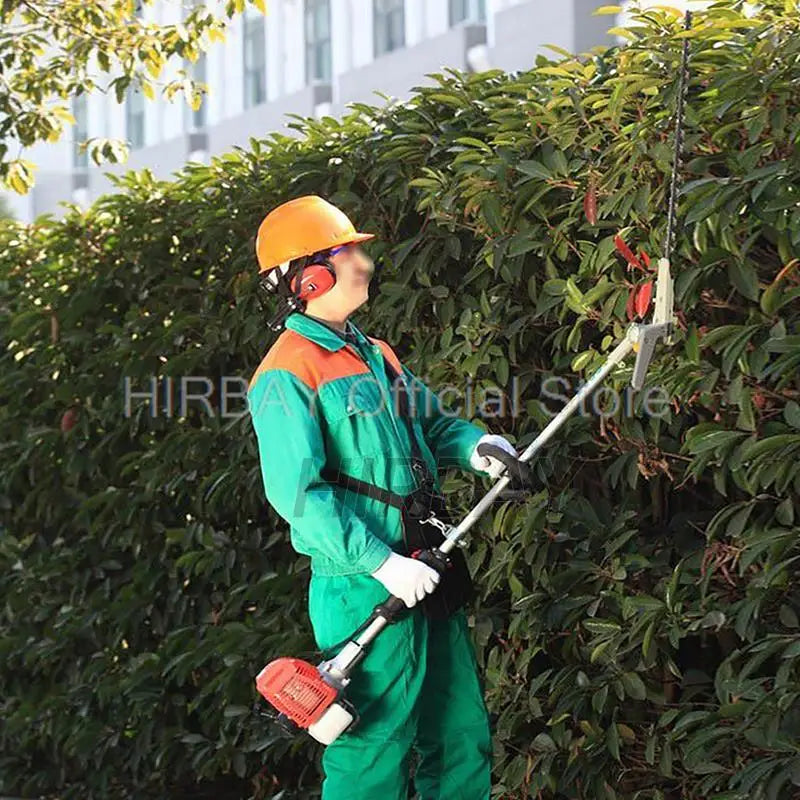 Multi-Function Brush Cutter Machine Garden Trimmer With Chainsaw And Pole Saw Attachment