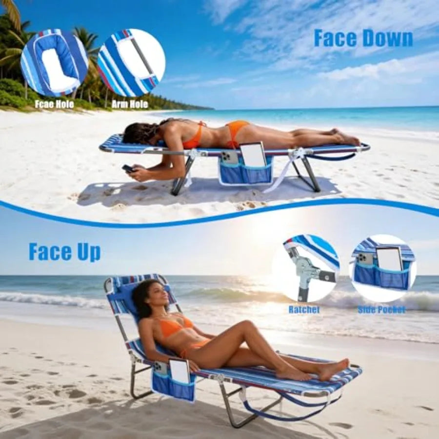 Reclining Beach Lounge Chair