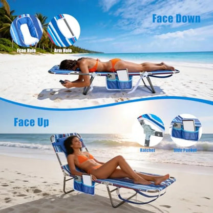 Reclining Beach Lounge Chair