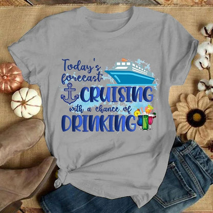 Unisex Casual Cruise Graphic T-Shirt – Short Sleeve Vacation Tee