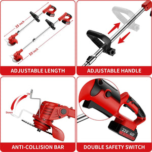 Battery Powered 3 in 1 Grass Trimmer Brush Cutter