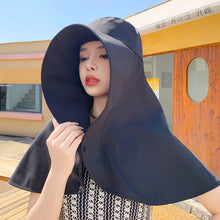 Sunshade Visor Big Neck Protection Shawl Bucket Hat