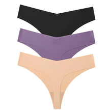 3Pcs Seamless Low-waist Thongs