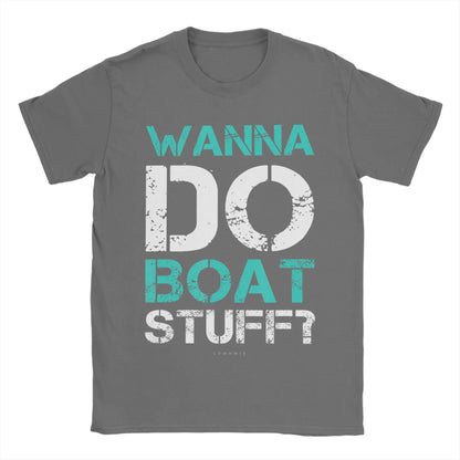Men’s 100% Cotton Cruise Ship Graphic T-Shirt – Casual Nautical Short Sleeve Tee