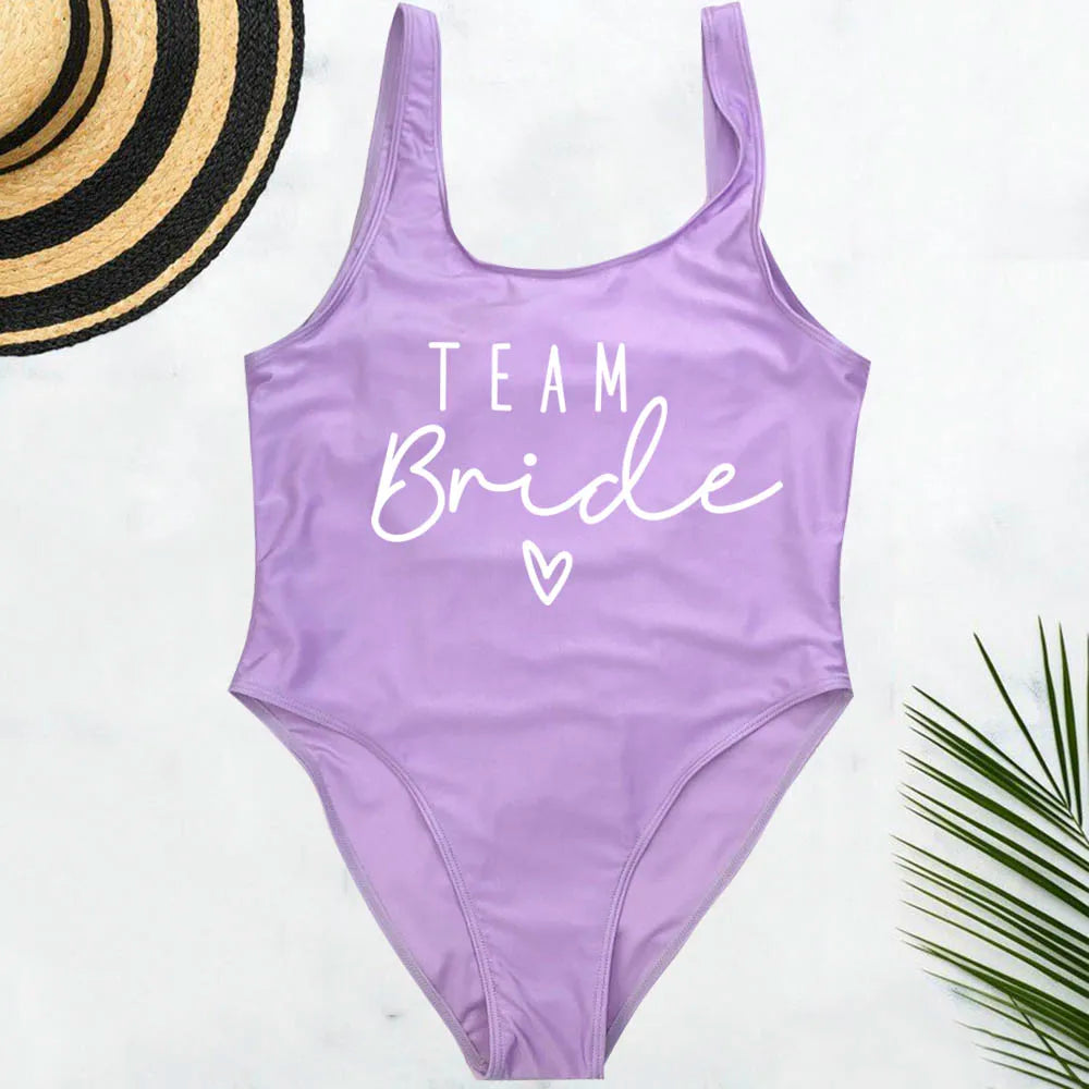 Team Bride One-Piece Swimsuit