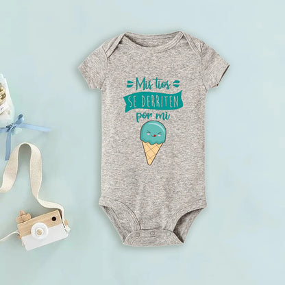 My Uncle Loves Me Very Much Print Baby Bodysuit