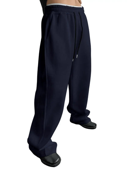 Straight Loose Fit Multi-pocket Joggers