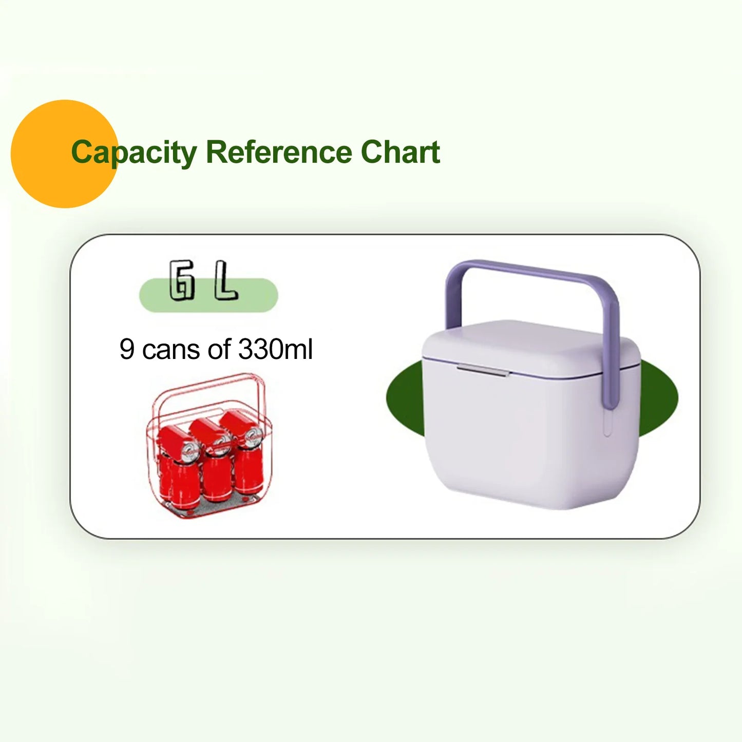 6L Portable Insulated Fishing Cooler & Ice Bucket