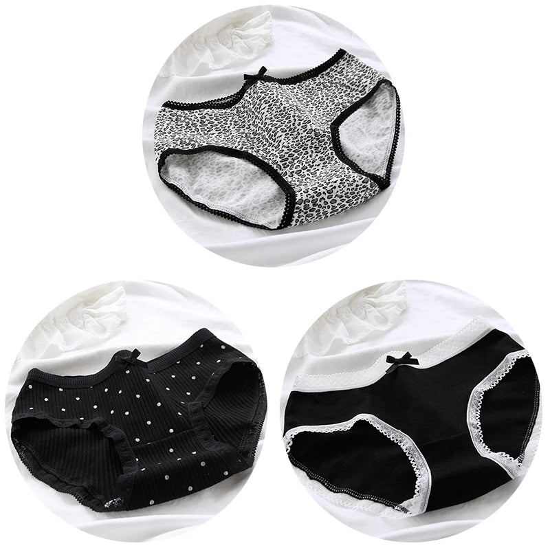 3-Pack Women's Cotton Mid-Rise Briefs & Lingerie Set