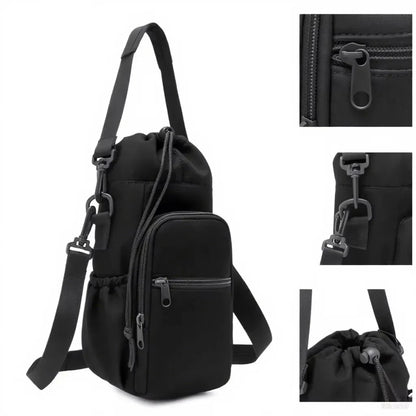 Portable Water Bottle Bag with Adjustable Straps