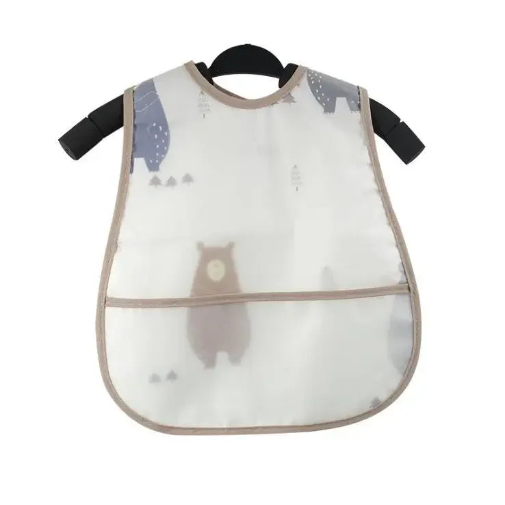 Cartoon Pattern Waterproof Feeding Bibs