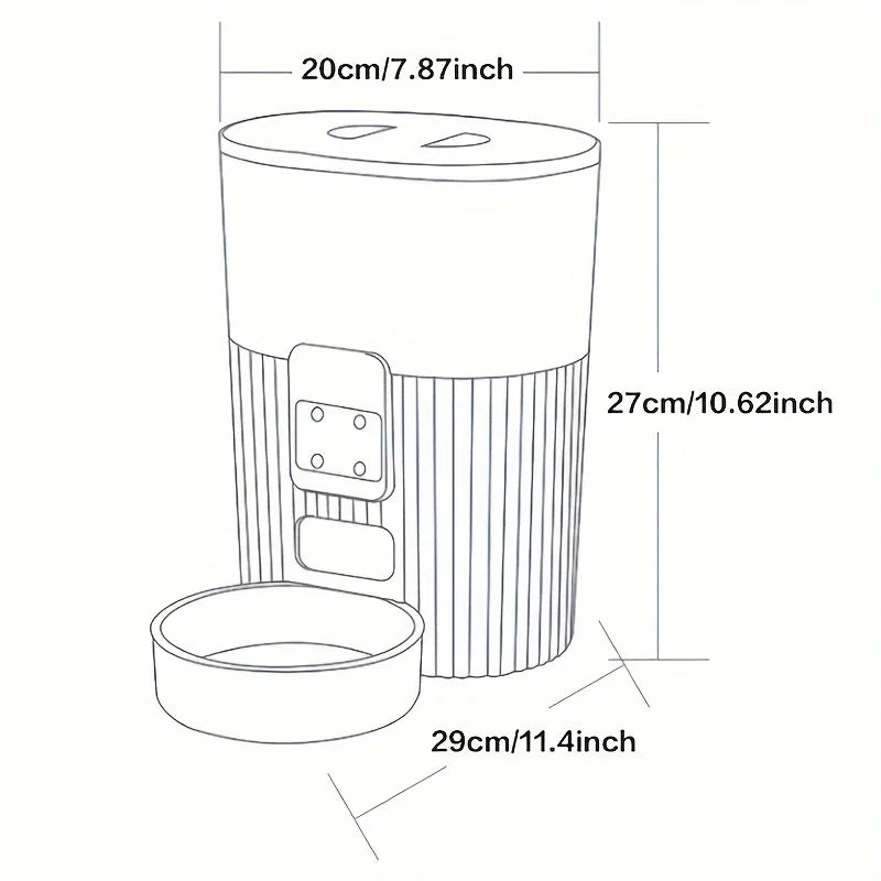 PAPIFEED Automatic Pet Feeder with Wi-Fi Remote