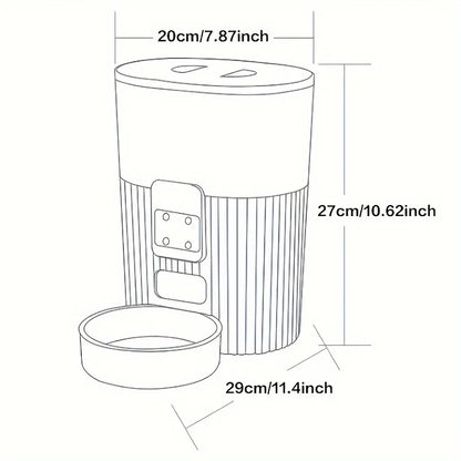 PAPIFEED Automatic Pet Feeder with Wi-Fi Remote