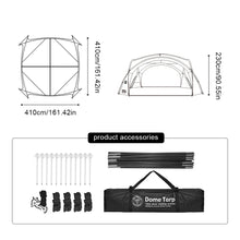 Dome Shelter 150D Oxford Fabric Sun Shelter Canopy