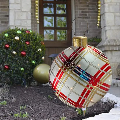 60CM Giant Outdoor Inflatable Christmas Ball Ornament