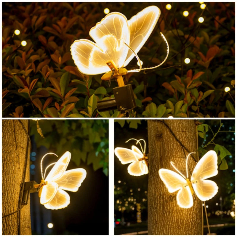 LED Simulation Butterfly Holiday Lights