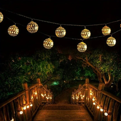 Solar-Powered Honeybee LED Fairy String Lights – Outdoor Waterproof Garden Decor