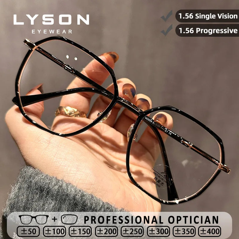 LYSON Large Polygonal Reading Glasses