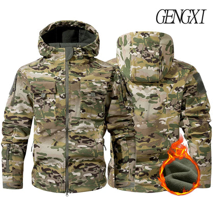 Softshell Fleece Lined Tactical Windproof Waterproof Jacket