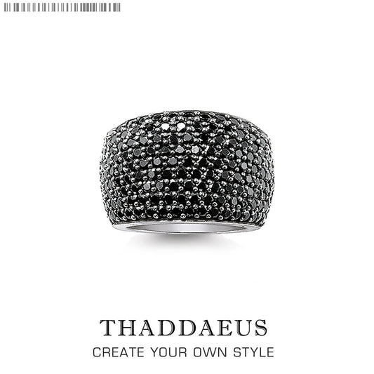 Black Pave Cocktail Ring